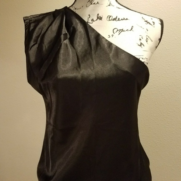 Kenneth Cole Tops - Kenneth Cole-One shoulder satin top